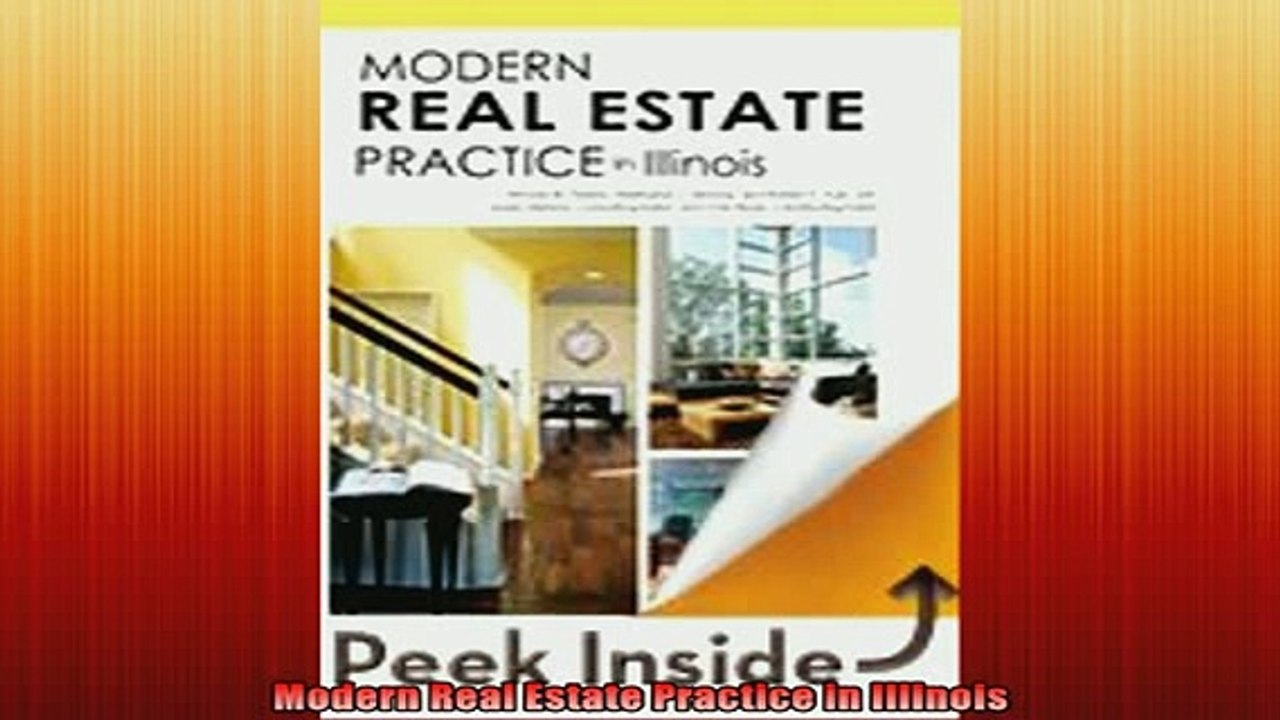 Downlaod Full PDF Free  Modern Real Estate Practice in Illinois Online Free
