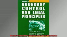 READ book  Browns Boundary Control and Legal Principles Online Free