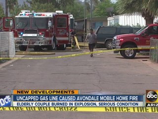 Uncapped customer gas line behind Avondale mobile home explosion