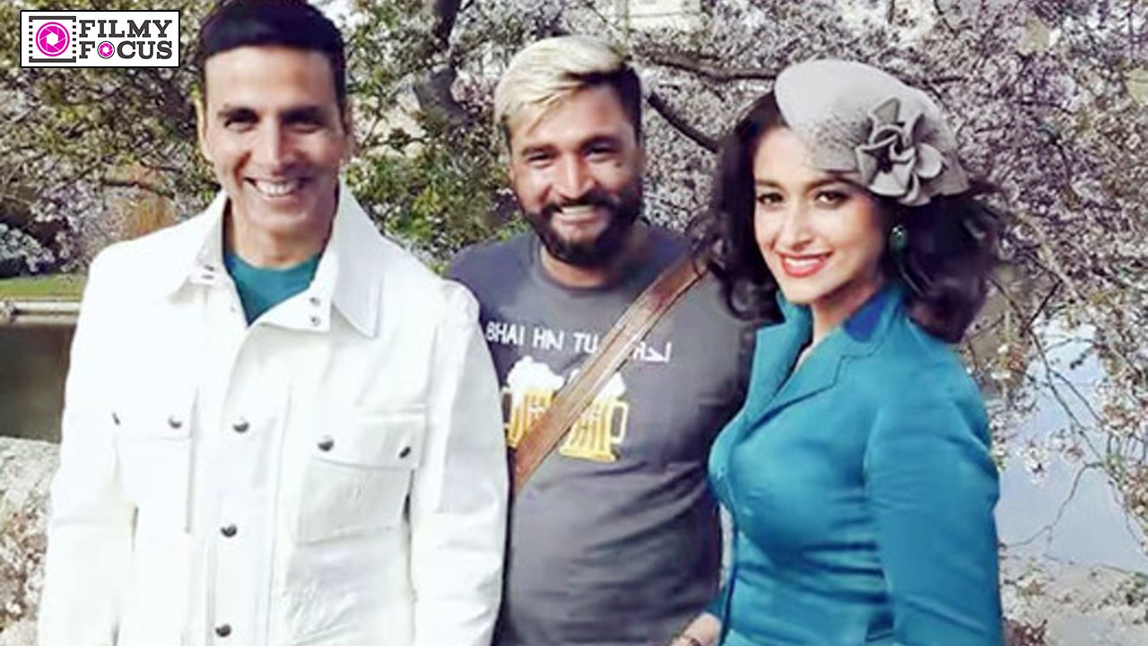 Akshay- Ileana’s Pic From The Sets Of Rustom In London - Filmyfocus.com