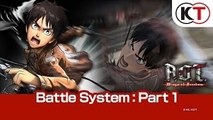 Attack on Titan : Wings of Freedom - Système de combat (partie 1)