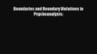 [PDF] Boundaries and Boundary Violations in Psychoanalysis:  Read Online