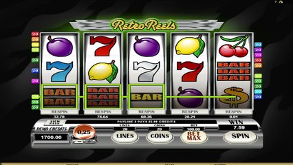 RetroReels ilmainen kasino kolikkopeli Microgaming Video Esikatselu