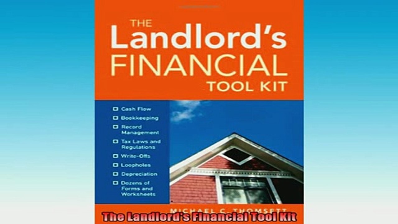 Downlaod Full PDF Free  The Landlords Financial Tool Kit Full EBook