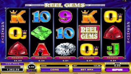 Reel Gems ilmainen kasino kolikkopeli Microgaming Video Esikatselu