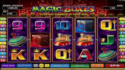 Magic Boxes ilmainen kasino kolikkopeli Microgaming Video Esikatselu