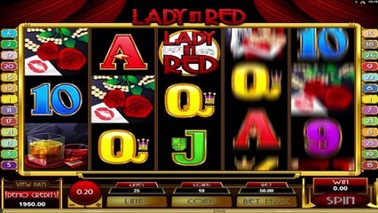 Lady In Red ilmainen kasino kolikkopeli Microgaming Video Esikatselu