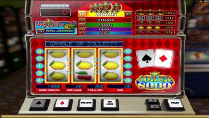 Joker 8000 ilmainen kasino kolikkopeli Microgaming Video Esikatselu