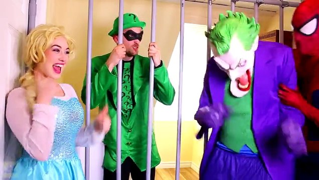 Frozen Elsa Loses Her Hair! w_ Spiderman, Anna, Pink Spidergirl, Maleficent, Prank! Superhero Fun -)