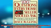 READ book  100 Questions Every Home Seller Should Ask With Answers from the Top Brokers from Around Free Online