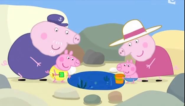 Peppa Pig français Les Flaques D'eau De Mer