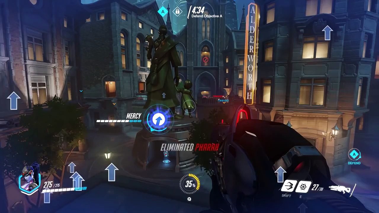 Widowmaker Gameplay Preview - Overwatch - 1080p HD, 60 FPS