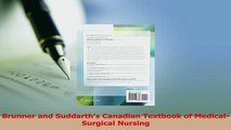Read  Brunner and Suddarths Canadian Textbook of MedicalSurgical Nursing Ebook Free