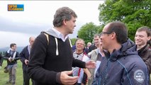 Arnaud Montebourg au mont Beuvray