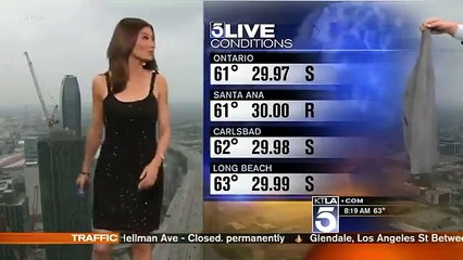 Reporter Forced to Cover Up on live TV Because Her Dress Was Too Revealing