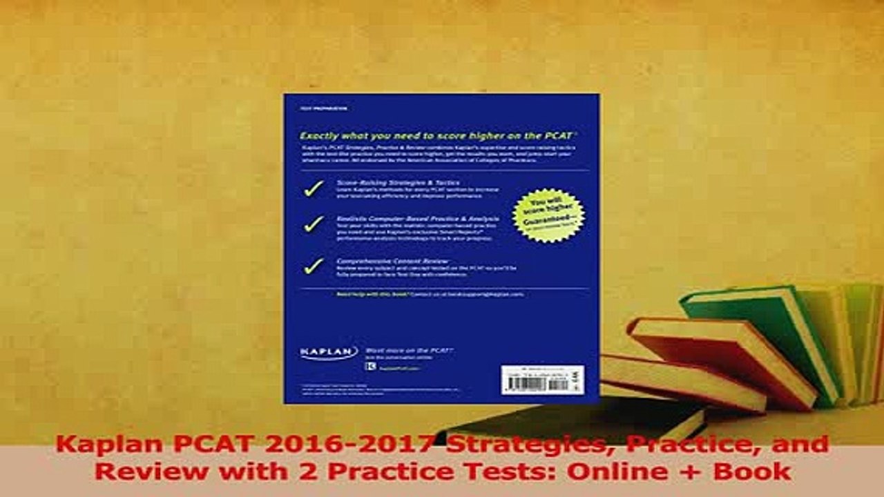 Read  Kaplan PCAT 20162017 Strategies Practice and Review with 2 Practice Tests Online  Book Ebook Free