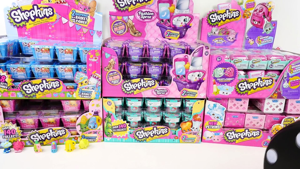 Playing a Dice Game to Open All Shopkins Surprise Packs Seasons 1 thru 5 + Fashion Spree
