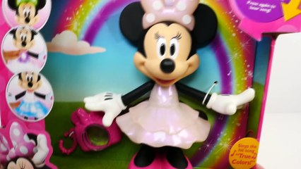 Disney Rainbow Dazzle Minnie Mouse Doll _ Light-Up Talking Disney Toy Doll Review Videos For Kids
