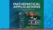 READ book  Mathematical Applications in Agriculture Applied Mathematics Free Online