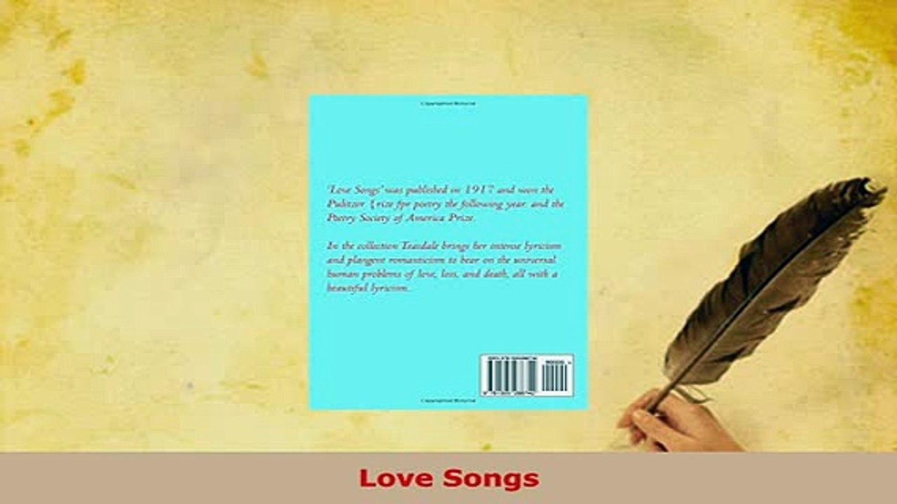 PDF  Love Songs  EBook