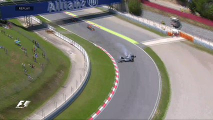 Grand Prix d'Espagne - Crash entre Lewis Hamilton et Nico Rosberg