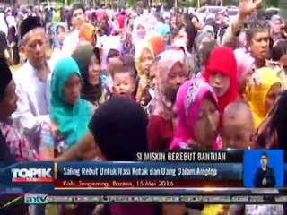 Ortu Berebut Nasi Kotak, 2 Balita Terjepit