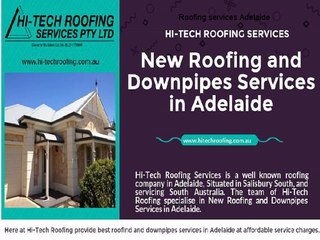 New Roofing and Downpipes Services in Adelaide