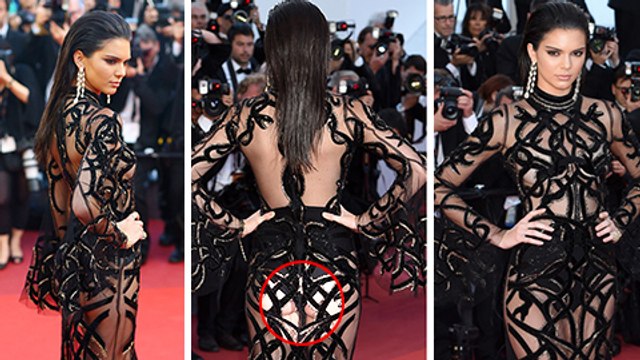 Kendall Jenner WOWS In Sheer Dress at Cannes