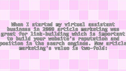 Article Marketing Strategy for Your Marketing Plan