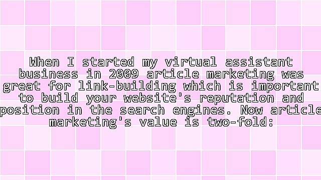 Article Marketing Strategy for Your Marketing Plan