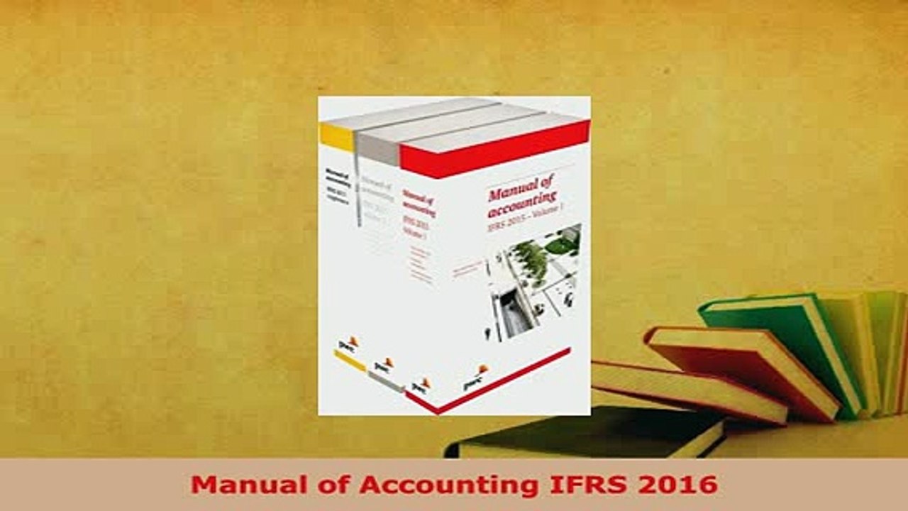 PDF  Manual of Accounting IFRS 2016  EBook