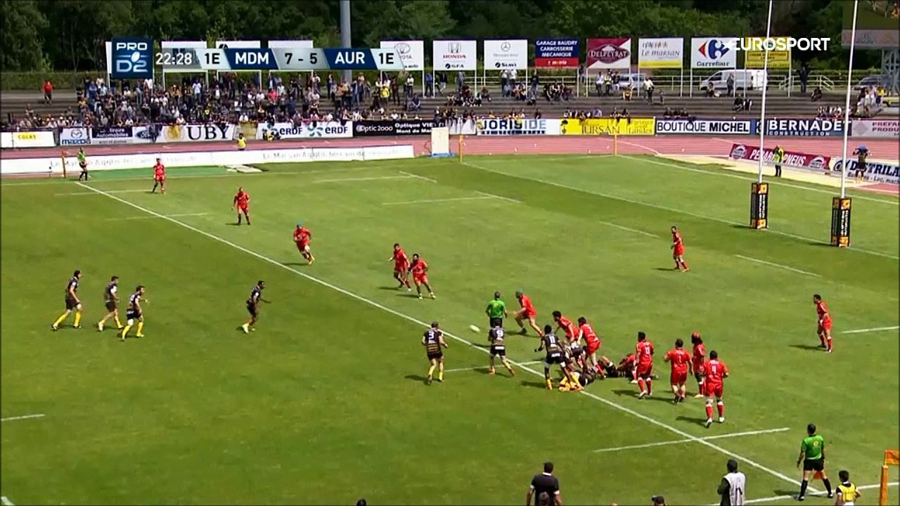 SITE OFFICIEL STADE MONTOIS RUGBY - ESSAI 2 C. OTAZO - STADE MONTOIS vs AURILLAC