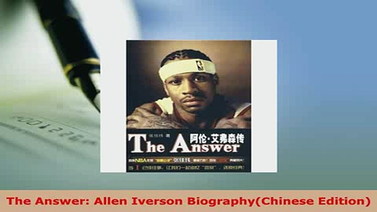 Download  The Answer Allen Iverson BiographyChinese Edition PDF Book Free