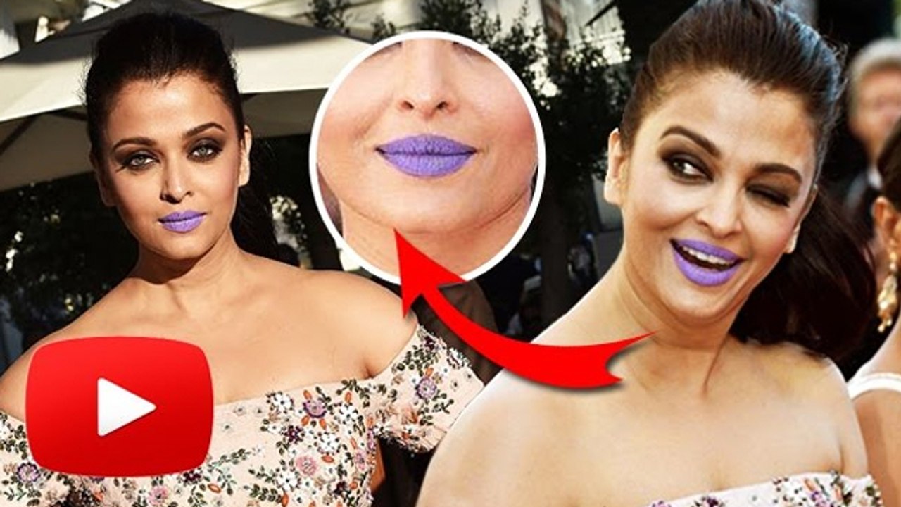 Aishwarya Rai's Purple Lips At Cannes 2016 | Fans SHOCKING Comments
