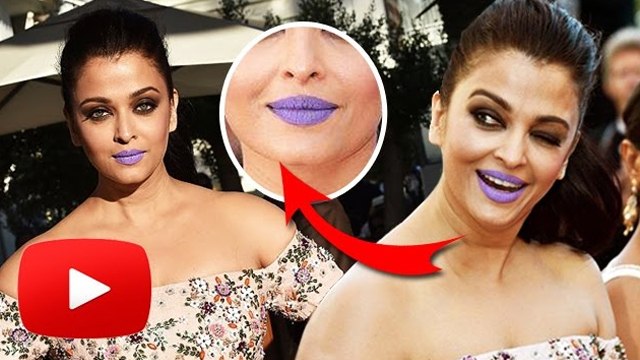 Aishwarya Rai's Purple Lips At Cannes 2016 | Fans SHOCKING Comments