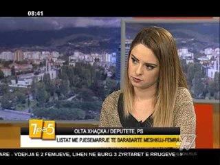 7pa5 - Listat me pjesmarrje te barabarte meshkuj-femra - 16 Maj 2016 - Show - Vizion Plus