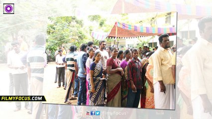 Celibrities Ajith, Kushboo, Vishal, Arya, Karthi, Cast Their Vote- Filmyfocus.com