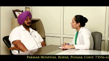Testimonial by Parmar Hospital showing patient’s experience with doctors