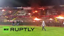 Bad Losers burn_ Turkish football fans set fire to home stadium, at least 3 injured