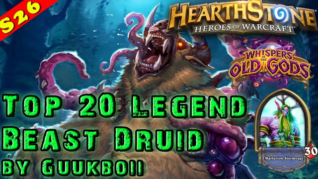 Hearthstone | Aggro Beast Druid Deck & Decklist | Constructed STANDARD | Old Gods by Guukboii