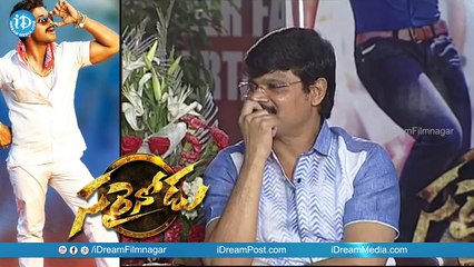 Brahmanandam About Allu Arjun's Comedy Timing - Sarrainodu Movie Success Meet || Boyapati Srinu
