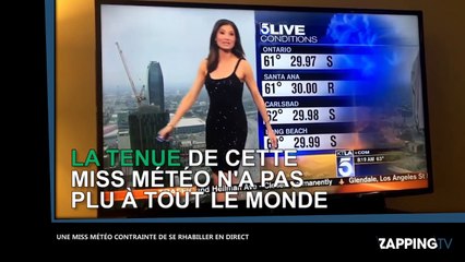 Une miss météo priée de se rhabiller en plein direct à cause d’une tenue inappropriée (Vidéo)