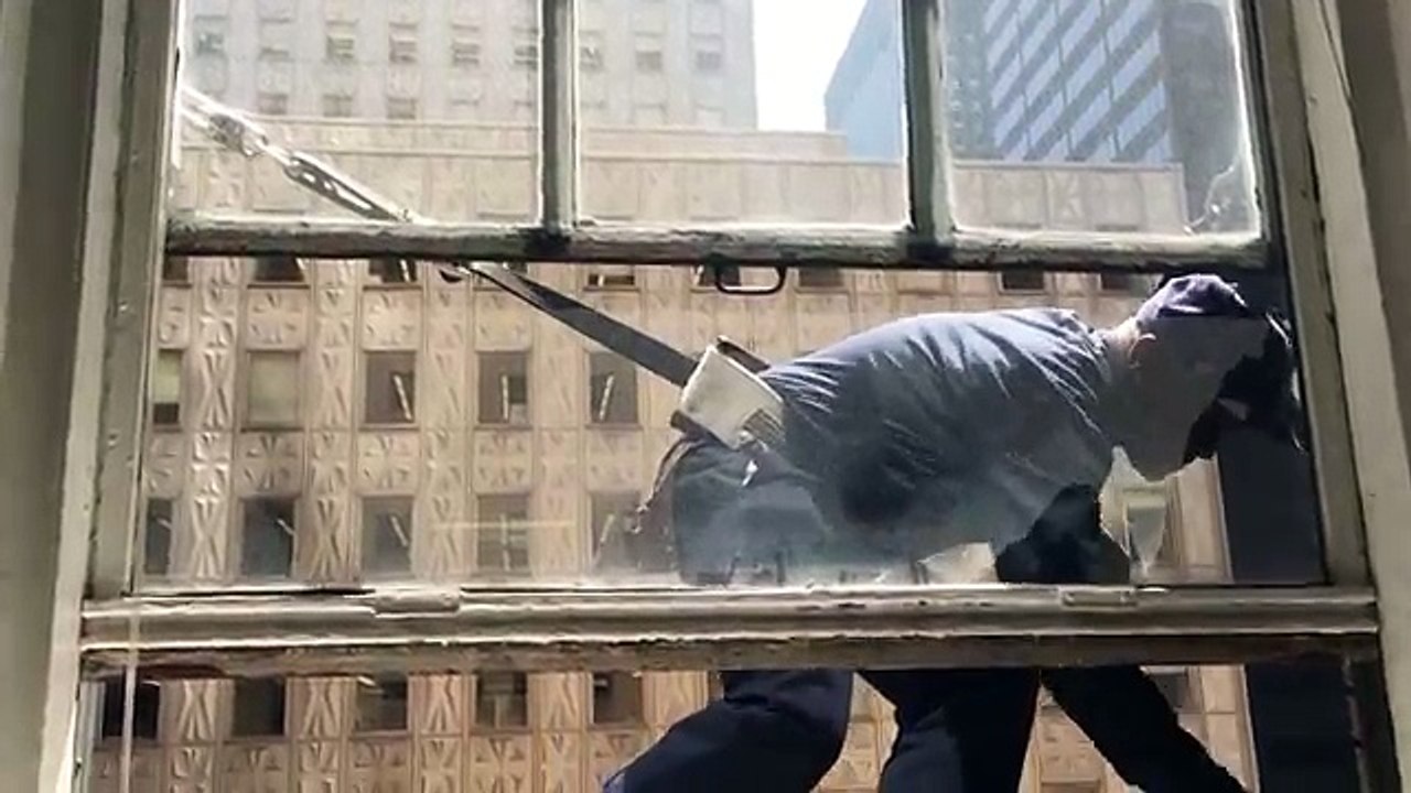 Laveur de vitres à New York