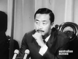 PM Nguyễn Cao Kỳ & his wife met Vietnamese Colombo Plan students in Melbourne, Australia 22-Jan-1967