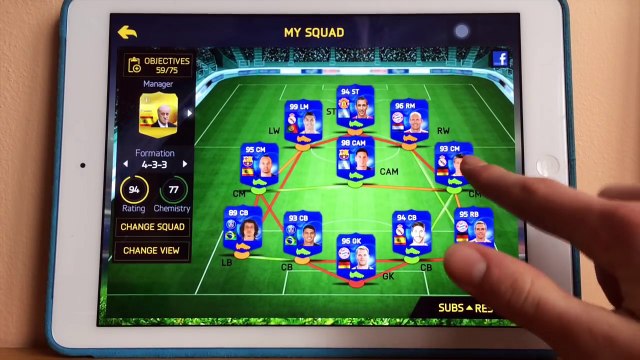 FIFA 15 IOS- FULL TOTY TEAM SQUAD BUILDER WORTH 100+ MILLION!!!