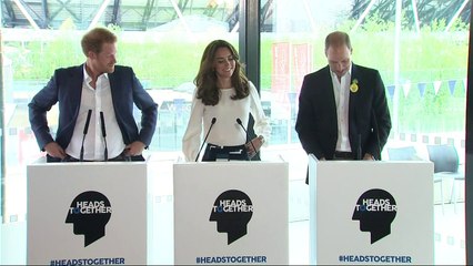 William, Kate and Harry launch mental health campaign
