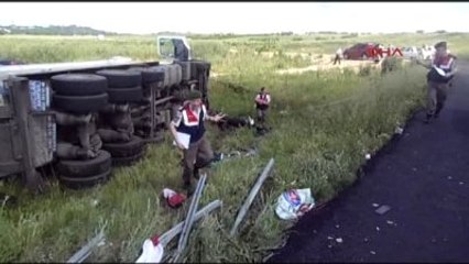 Tekirdağ Tır'ın Çarptığı Motosikletin Sürücüsü Öldü