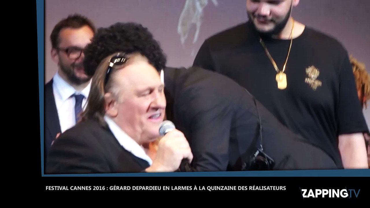 Festival Cannes 2016 : Gérard Depardieu en larmes, "je suis fatigué de vivre et effrayé de mourir" (Vidéo)