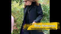 Ozzy Osbourne spotted wearing his wedding ring