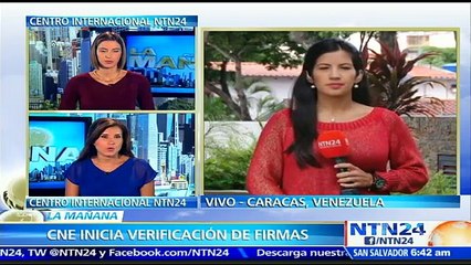 Inicia verificación al primer grupo de firmas para revocatorio contra Maduro